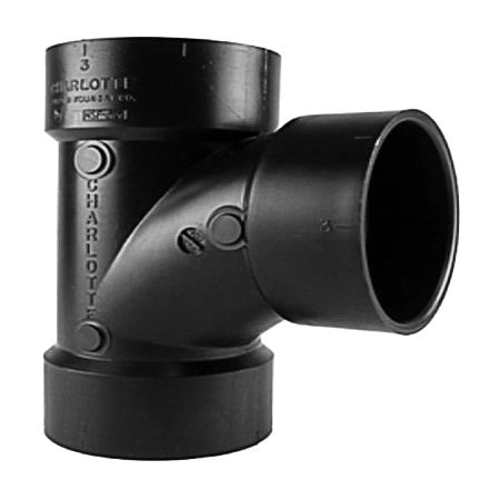 Charlotte Pipe And Foundry 112 HxHxH San Tee ABS 00400  0600HA